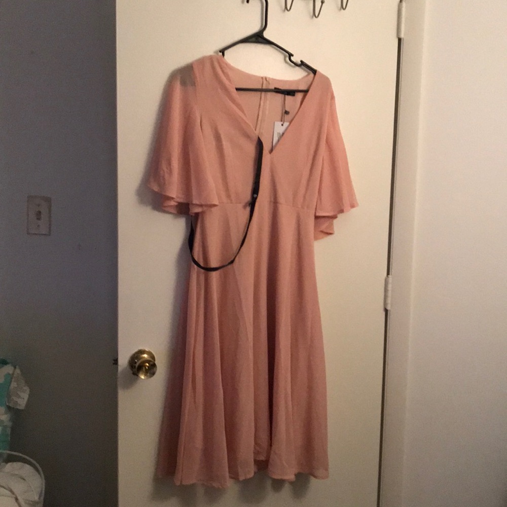 Dust pink dress